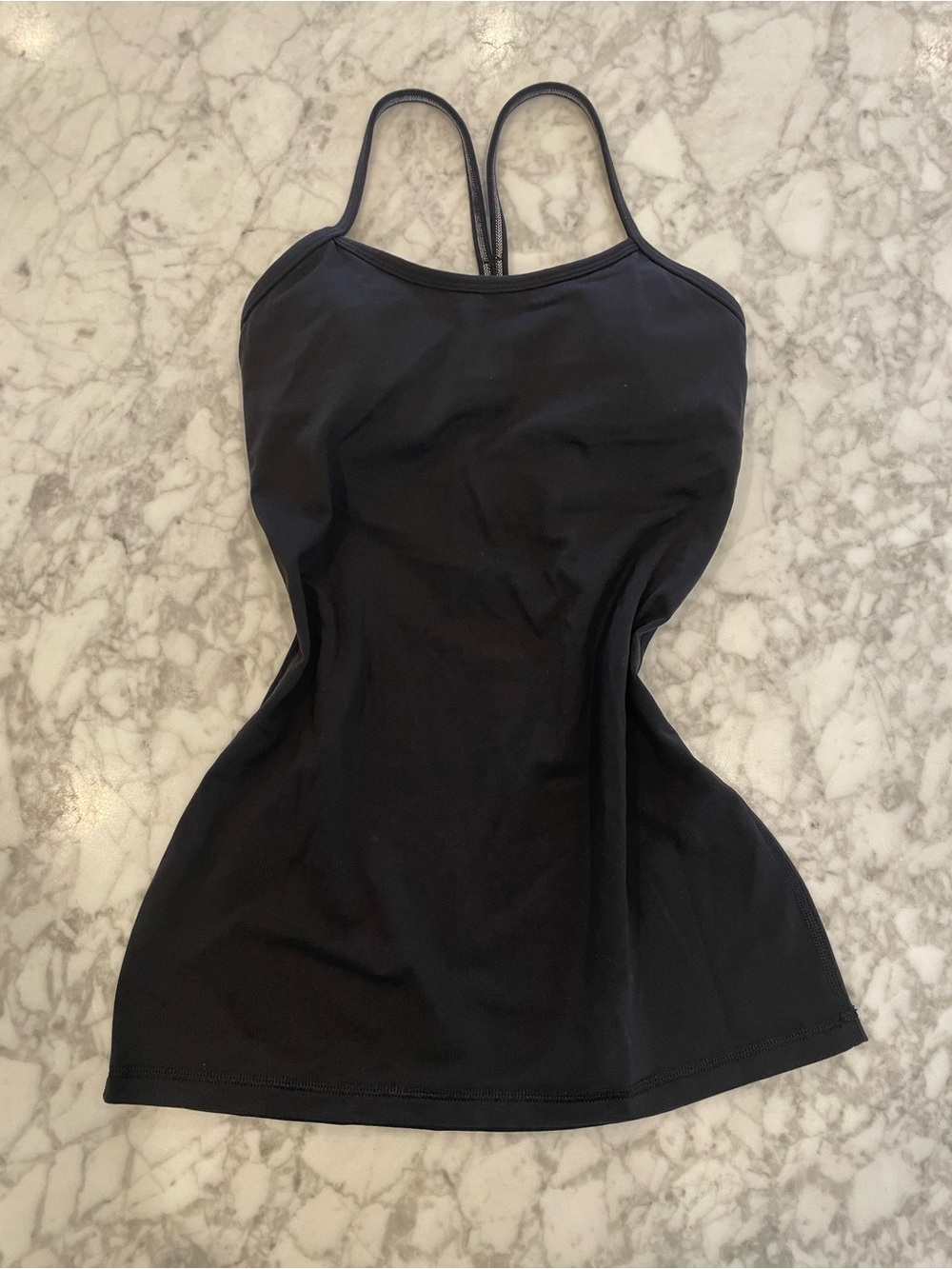 Lululemon Black Spaghetti Strap Tank with Padding